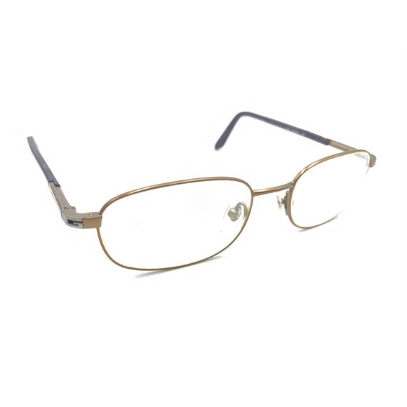Gucci GG 1621 3JJ Bronze Brown Oval Rectangle Eyeglasses Frames 52-19 140 Italy - Picture 1 of 12